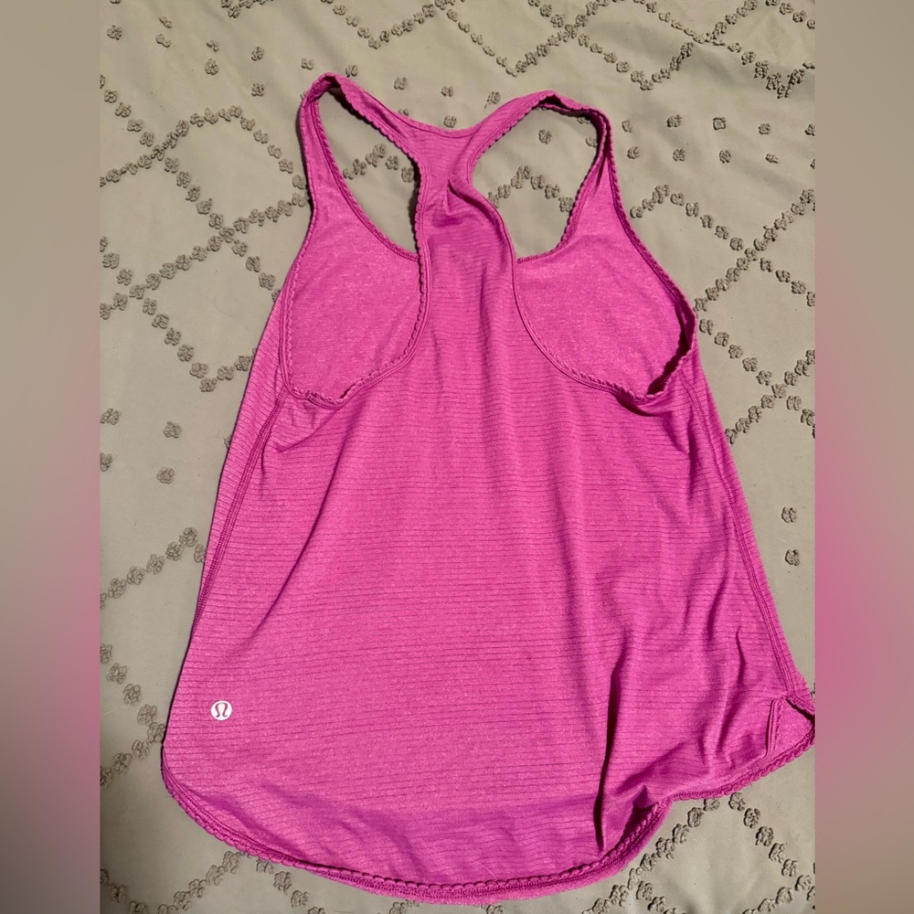 Lululemon Purple/pink Racerback Scalloped Tank Top